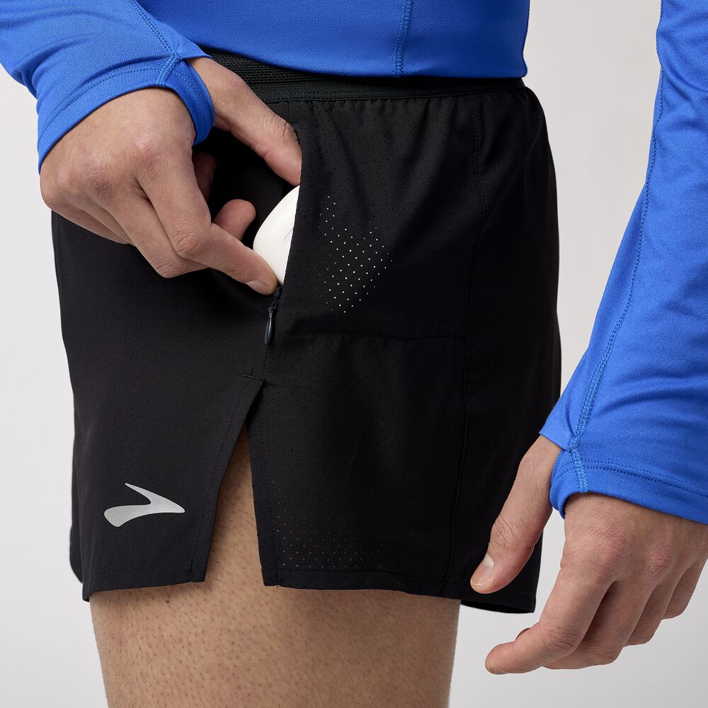 Brooks Breakaway 3" Short - Schwarz
