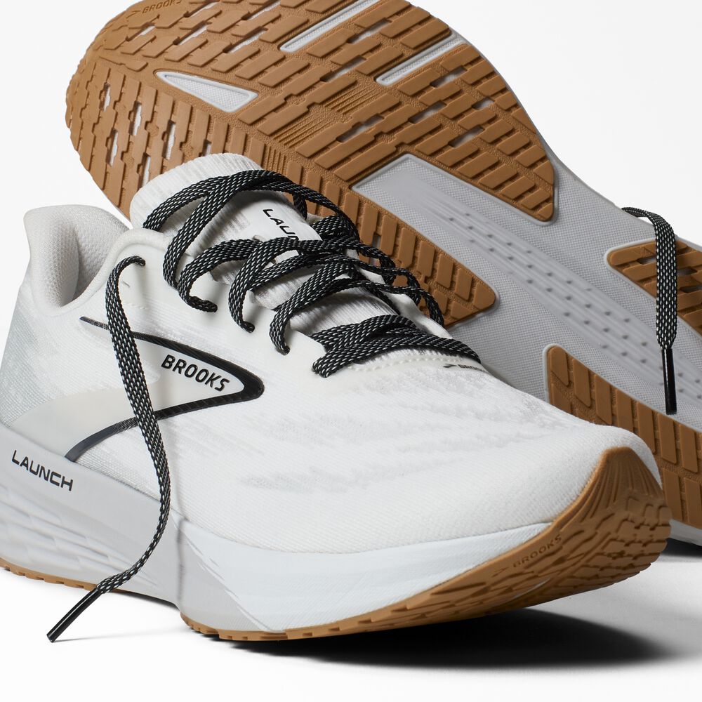 Brooks Launch 11 - Weiß/Grau/Schwarz