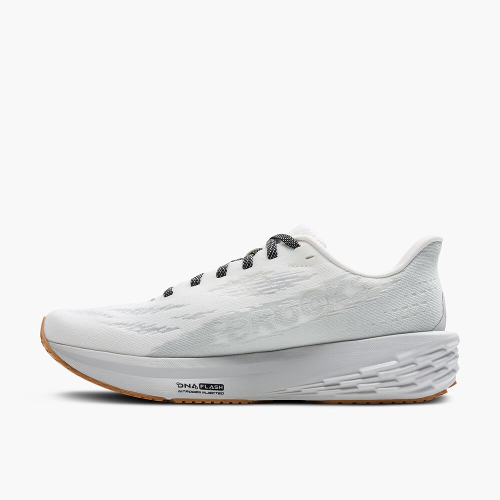 Brooks Launch 11 - Weiß/Grau/Schwarz