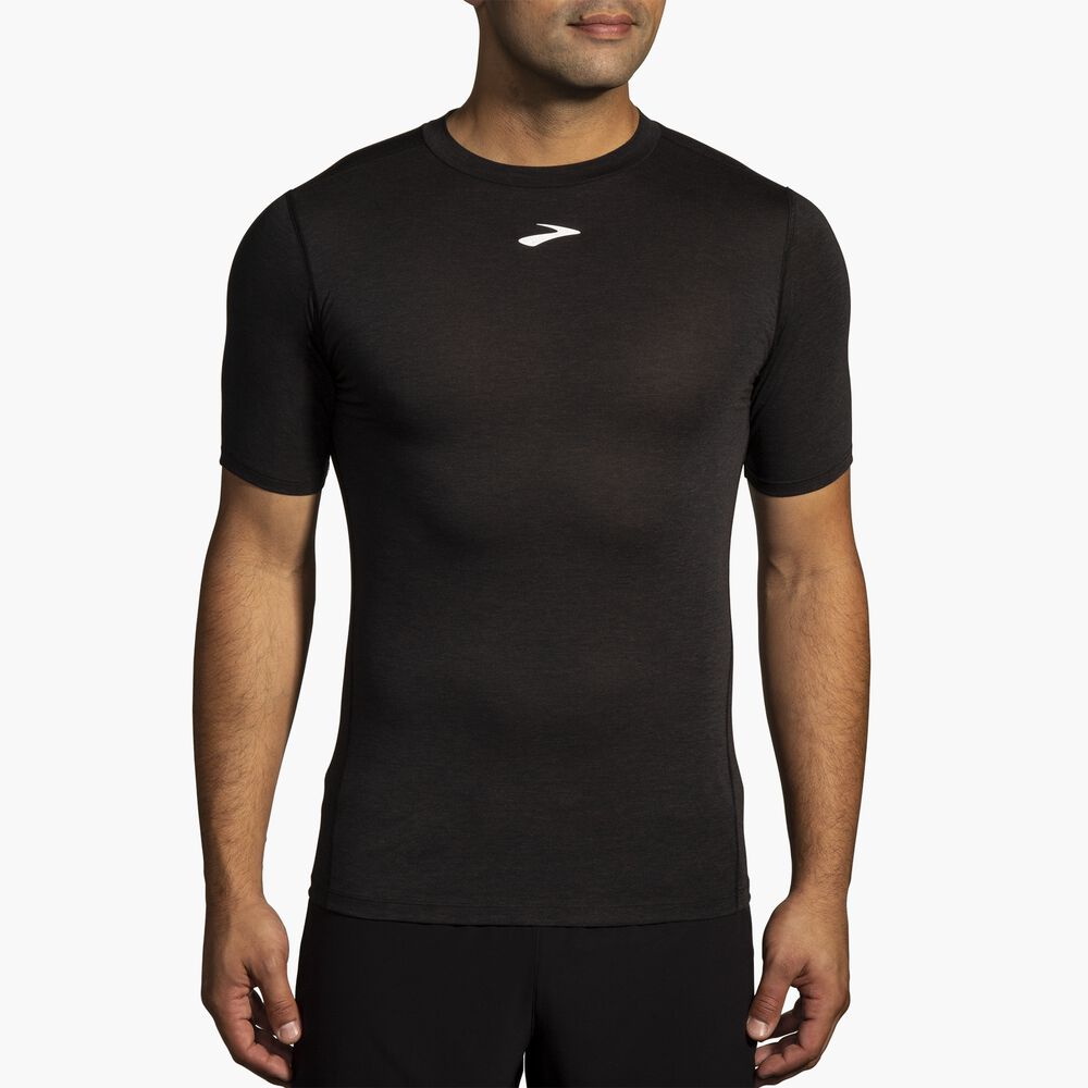 Brooks High Point Short Sleeve - Schwarz