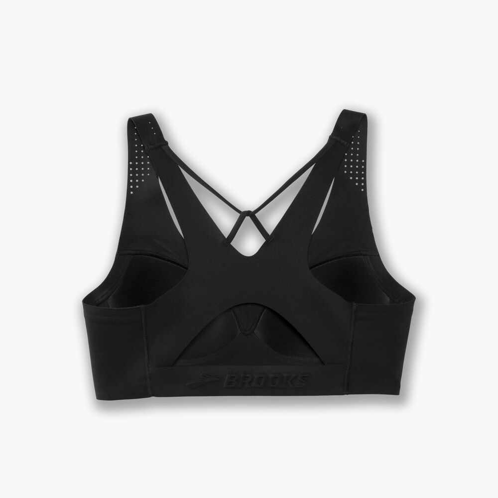Brooks Dare V Neck Run Bra - Schwarz
