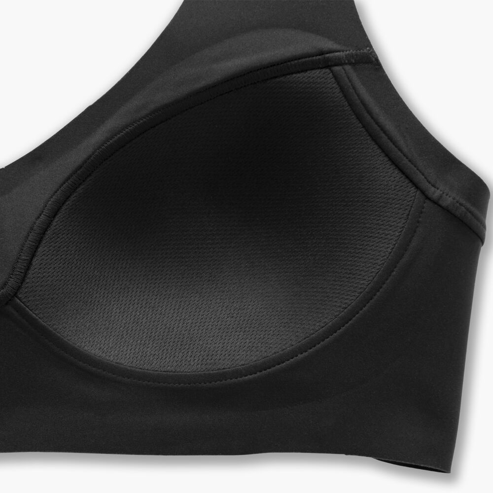 Brooks Dare V Neck Run Bra - Schwarz