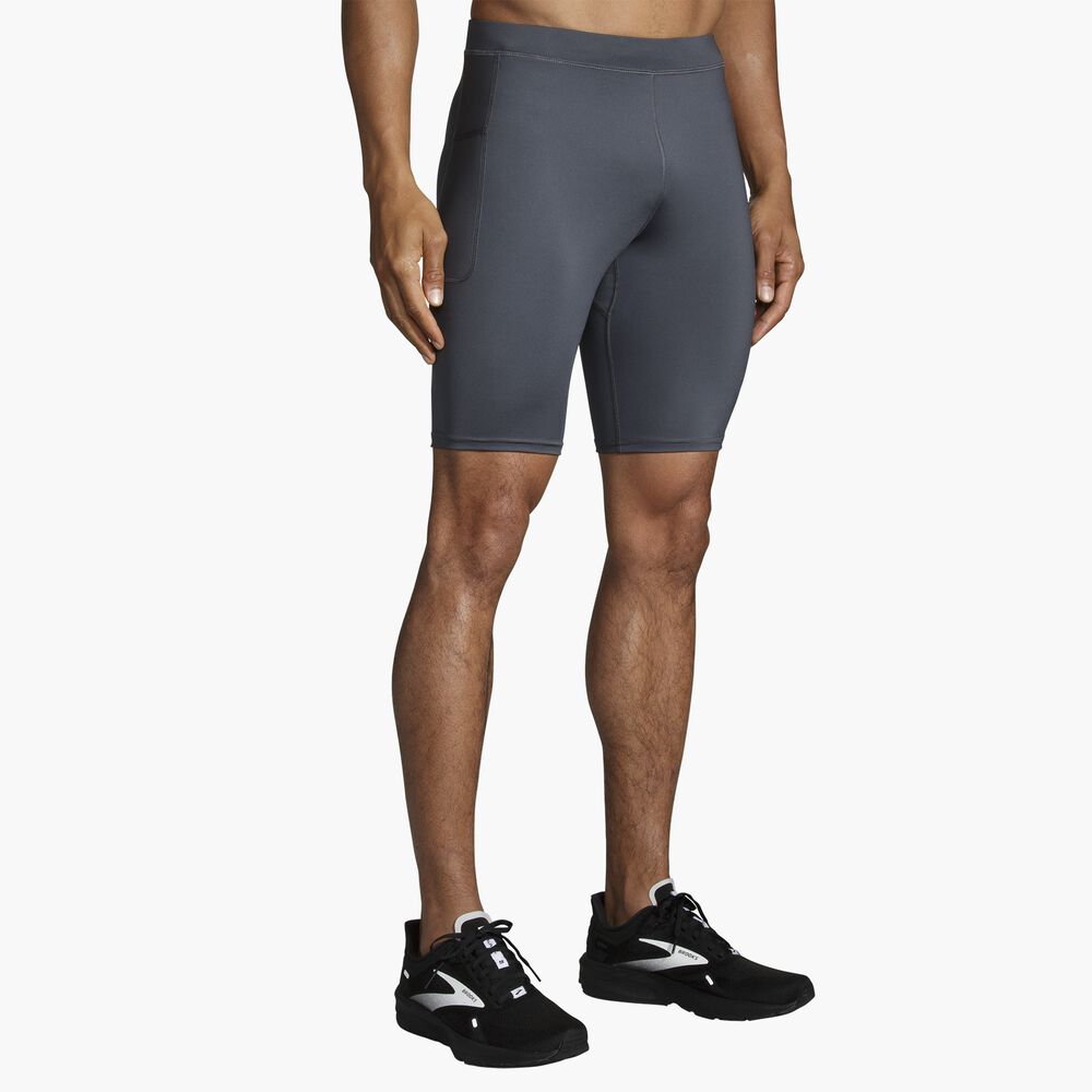 Brooks Source 9" Short Tight - Asphalt