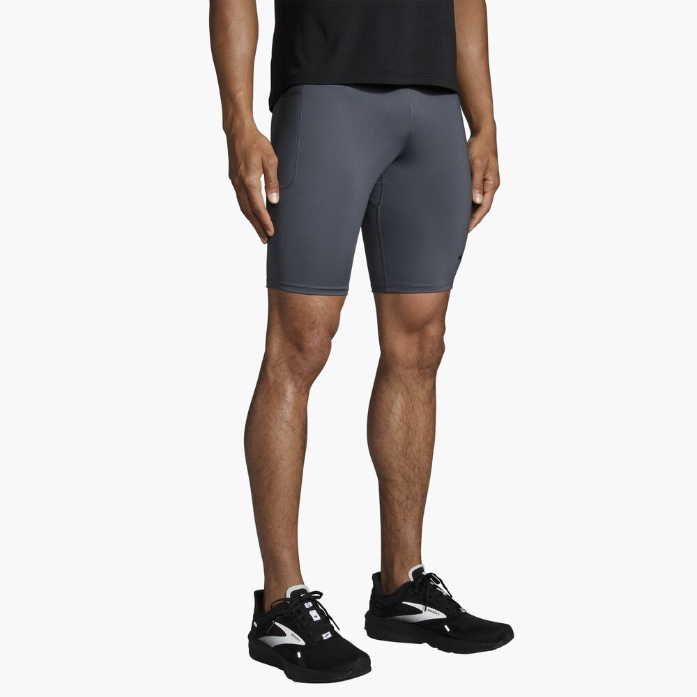 Brooks Source 9" Short Tight - Asphalt