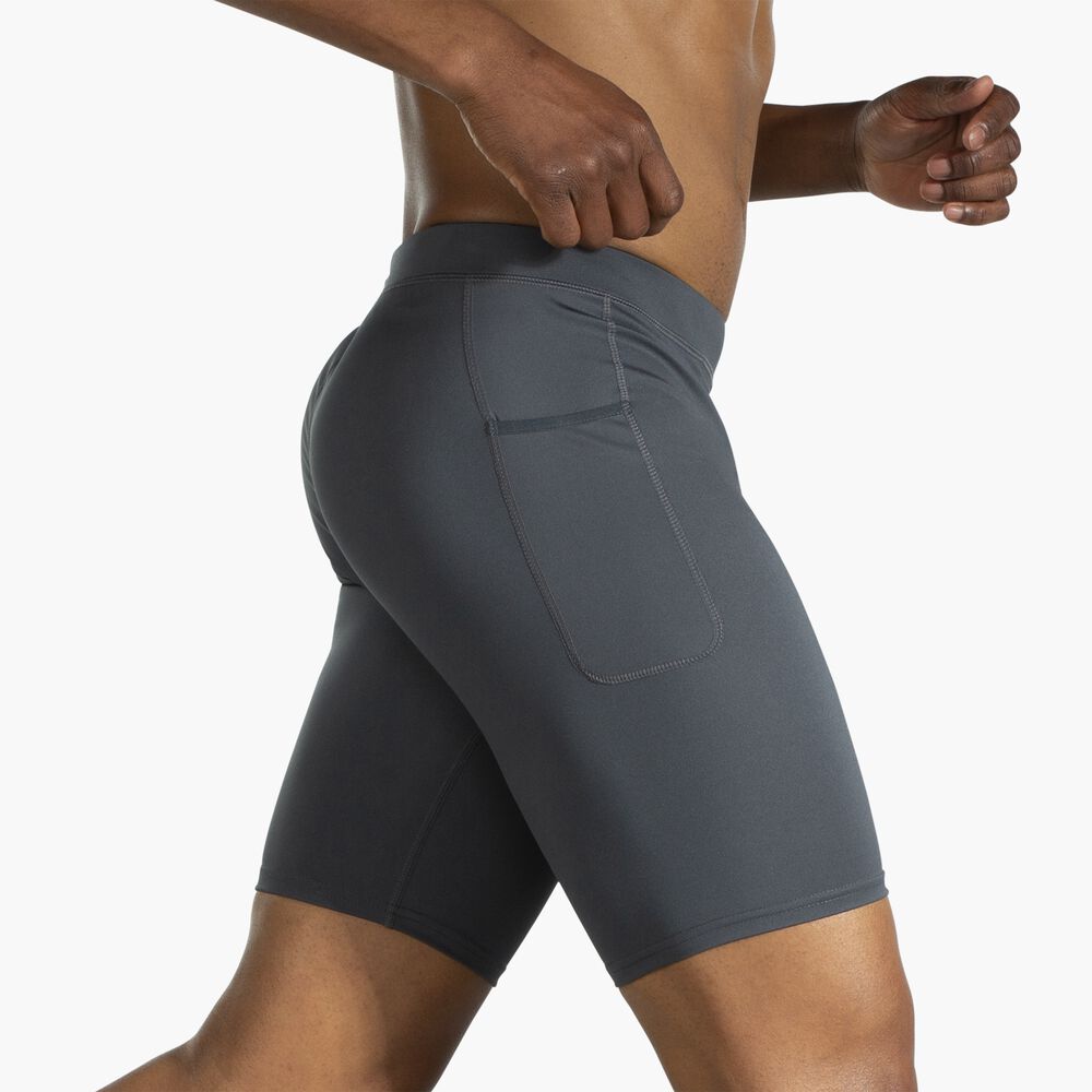 Brooks Source 9" Short Tight - Asphalt
