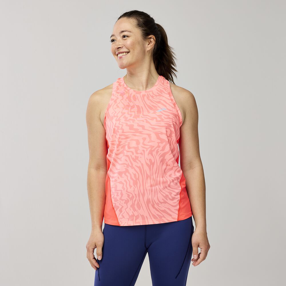 Brooks Sprint Free Tank 3.0 - Neo Cayenne Speedscape