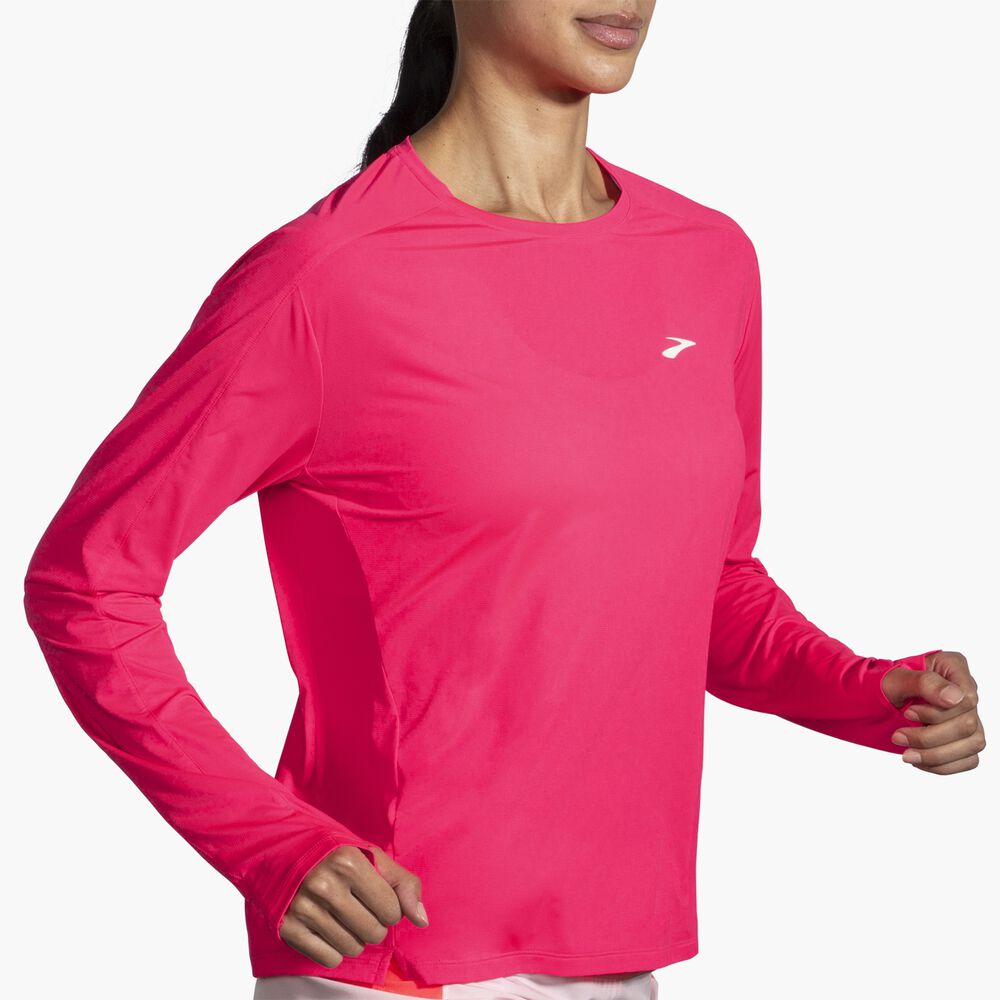 Brooks Sprint Free Long Sleeve 2.0 - Hyper Pink