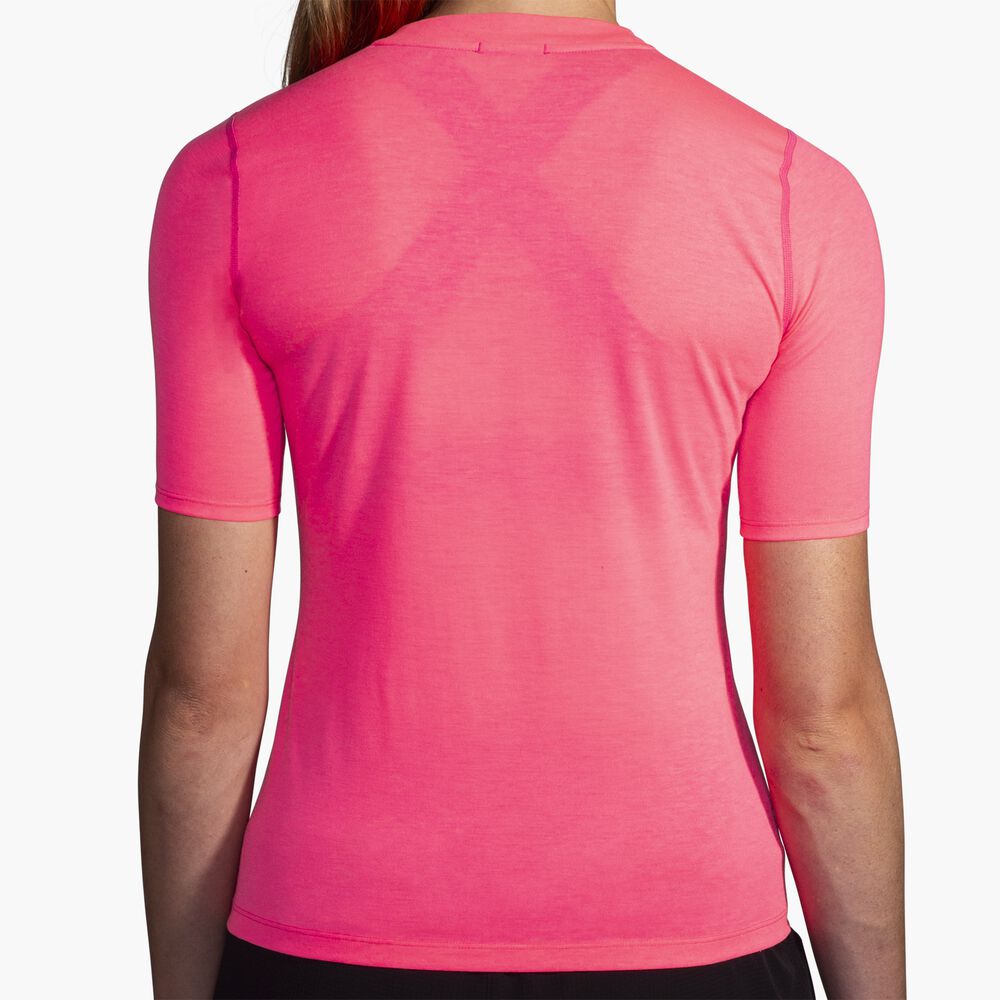 Brooks High Point Short Sleeve - Neo Pink