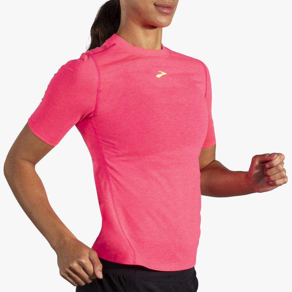 Brooks High Point Short Sleeve - Neo Pink