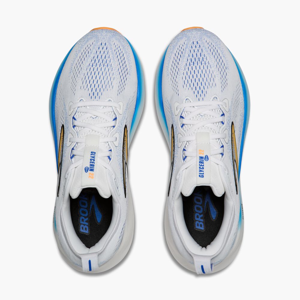 Brooks Glycerin 22 - Weiß/Kobalt/Orange