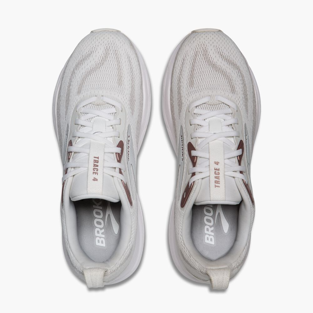 Brooks Trace 4 - Weiß/Austernblau/Rosa