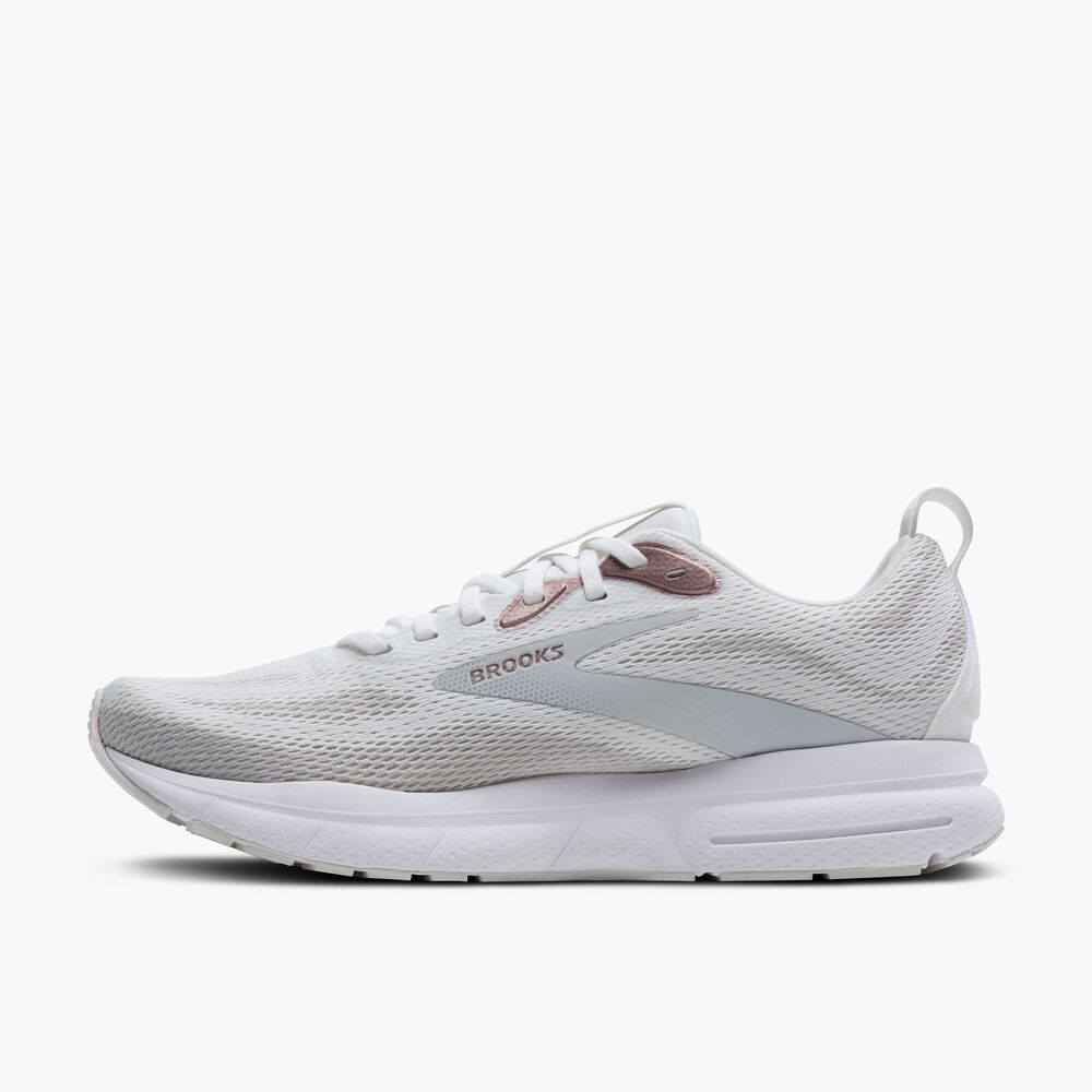 Brooks Trace 4 - Weiß/Austernblau/Rosa