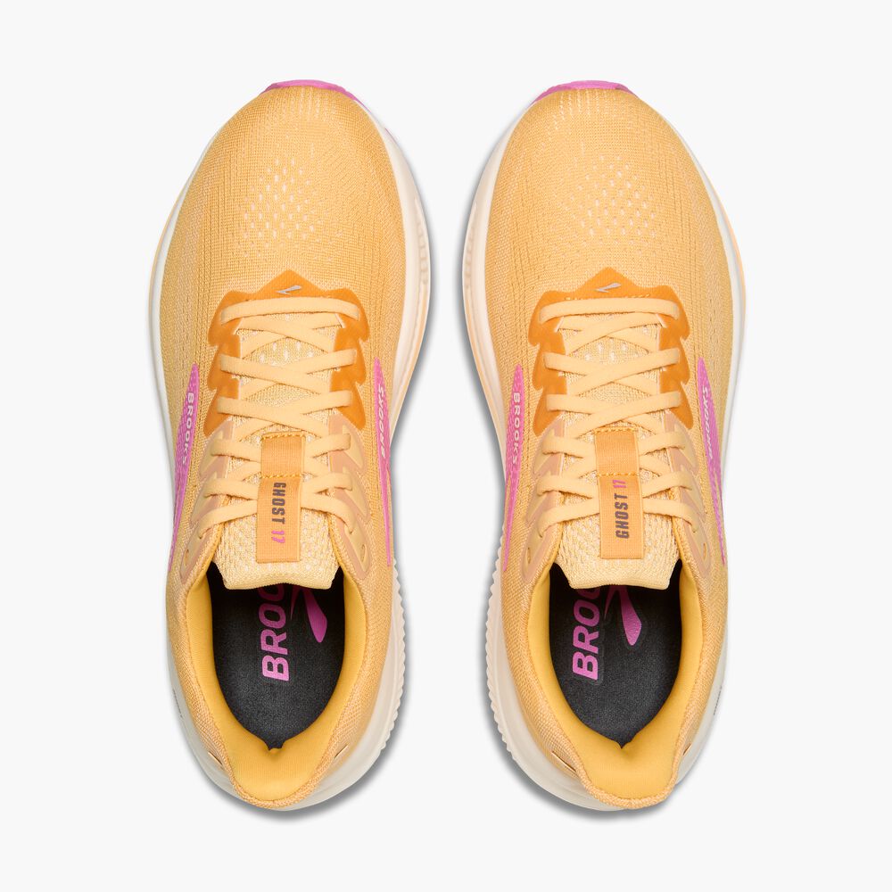 Brooks Ghost 17 - Aprikose/Grau/Pink