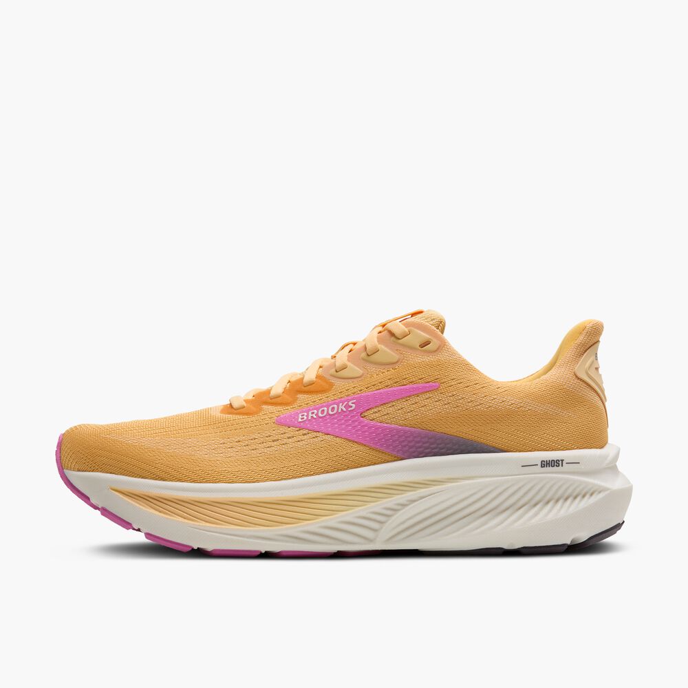 Brooks Ghost 17 - Aprikose/Grau/Pink