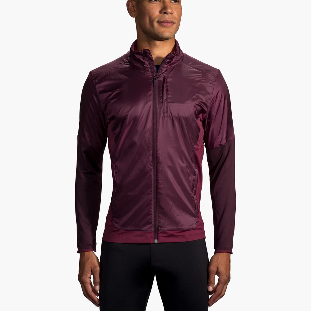 Brooks Fusion Hybrid Jacket - Sangria/Merlot
