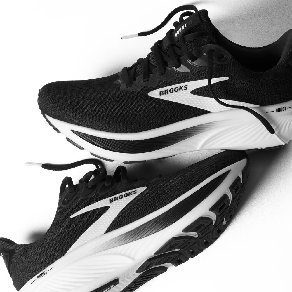 Brooks Ghost 17 - Schwarz/Grau/Weiß