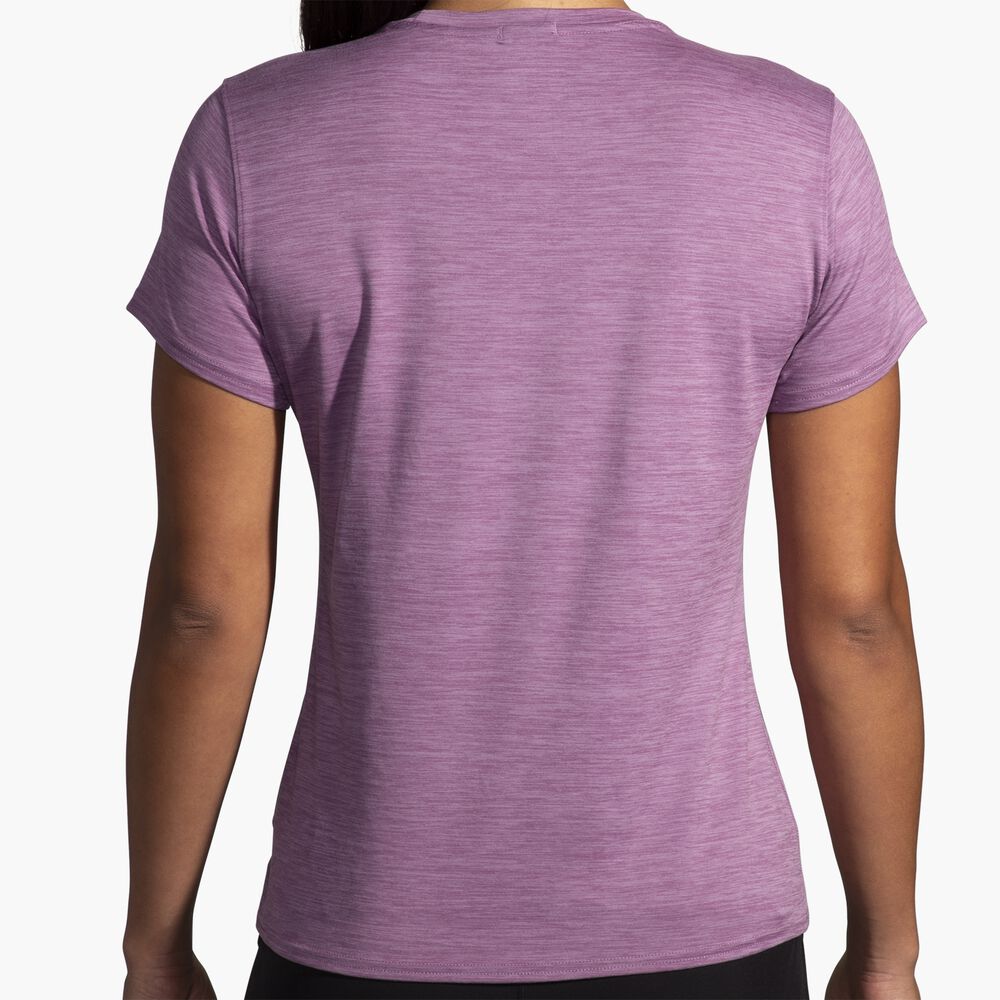 Brooks Luxe Short Sleeve - Hochwertige verwaschene Pflaume