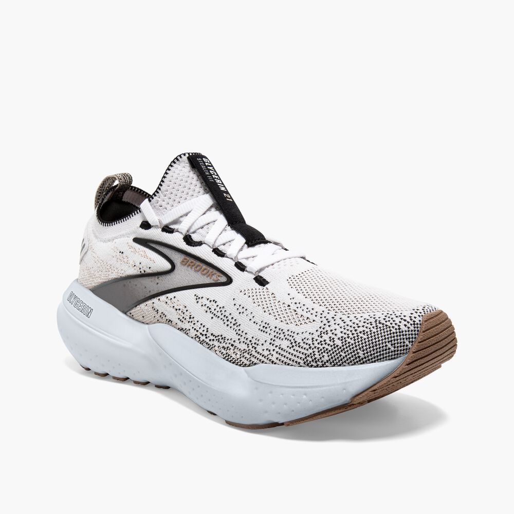 Brooks Glycerin StealthFit 21 - Weiß/Grau/Schwarz