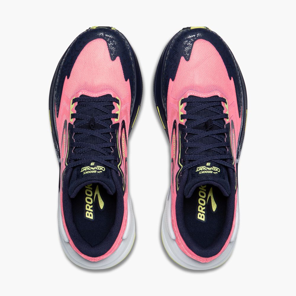 Brooks Catamount 3 - Pink/Peacoat/Sonniges Limettengrün