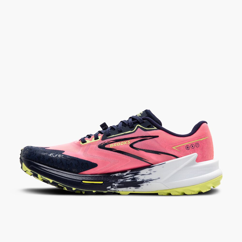 Brooks Catamount 3 - Pink/Peacoat/Sonniges Limettengrün