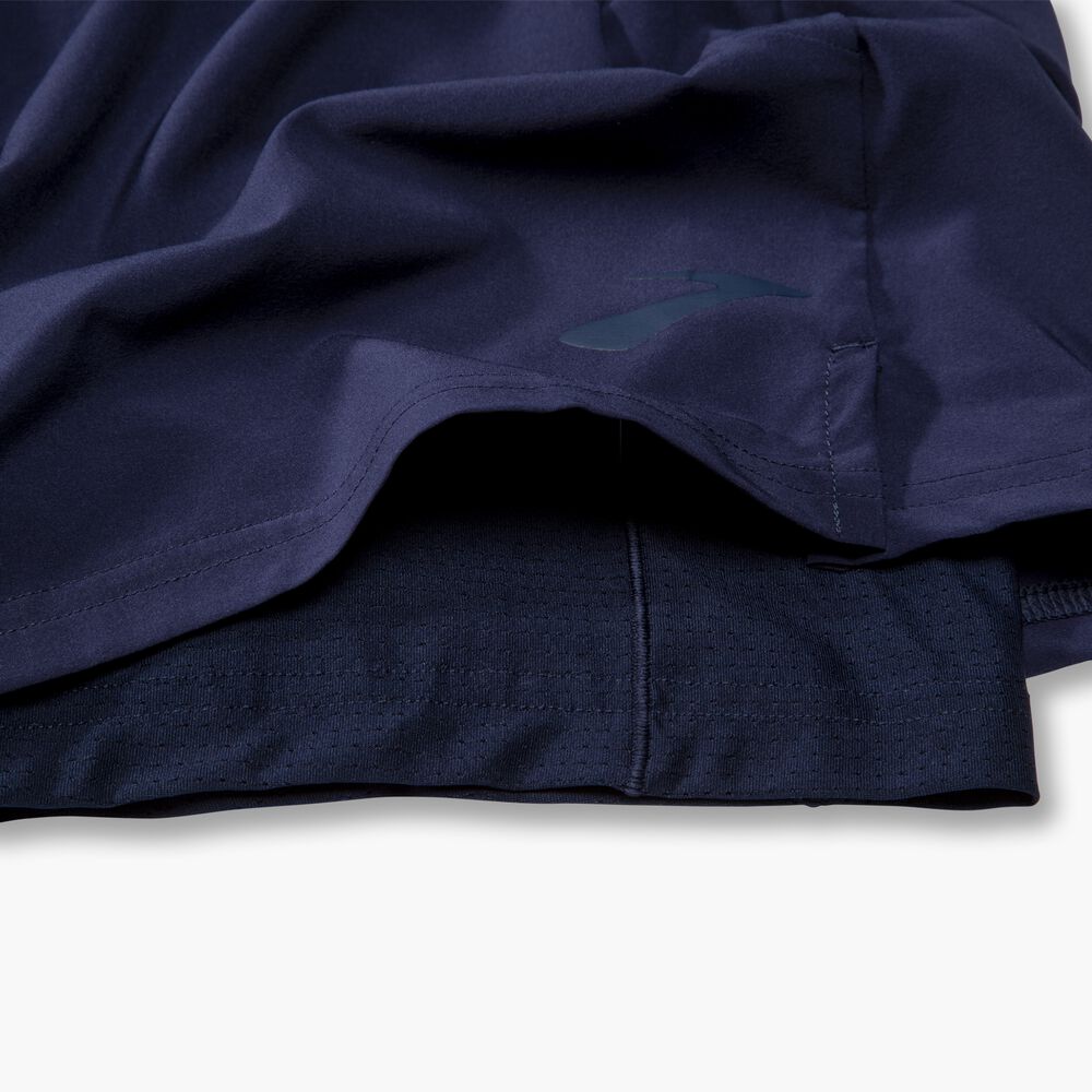 Brooks Sherpa 5" 2-in-1 Short - Marineblau