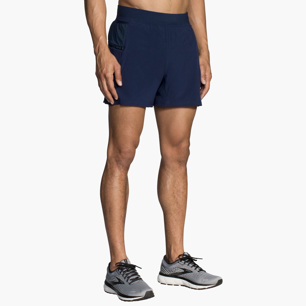 Brooks Sherpa 5" 2-in-1 Short - Marineblau