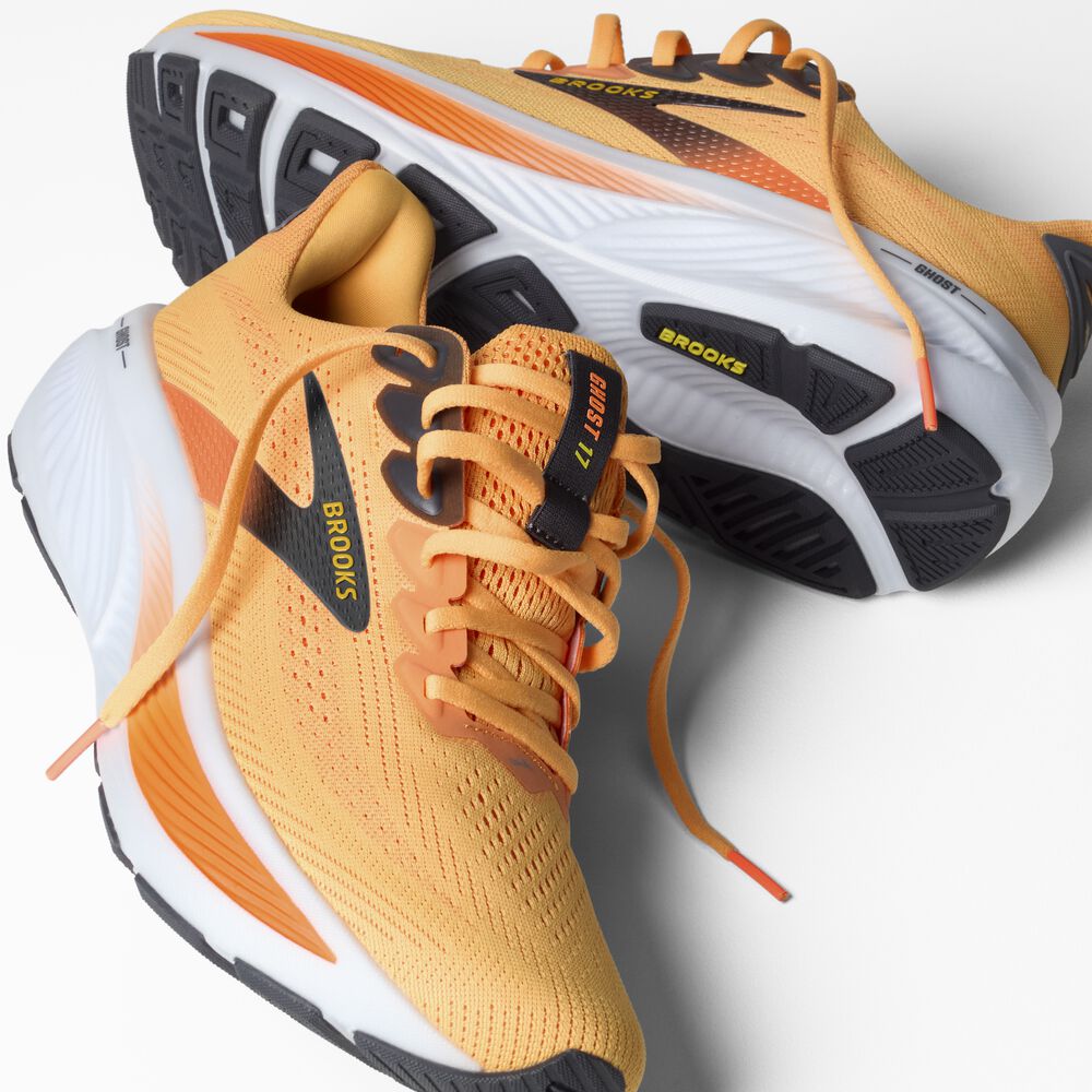 Brooks Ghost 17 - Leuchtendes Orange/Gelb/Ebenholz