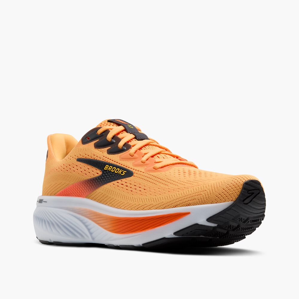 Brooks Ghost 17 - Leuchtendes Orange/Gelb/Ebenholz