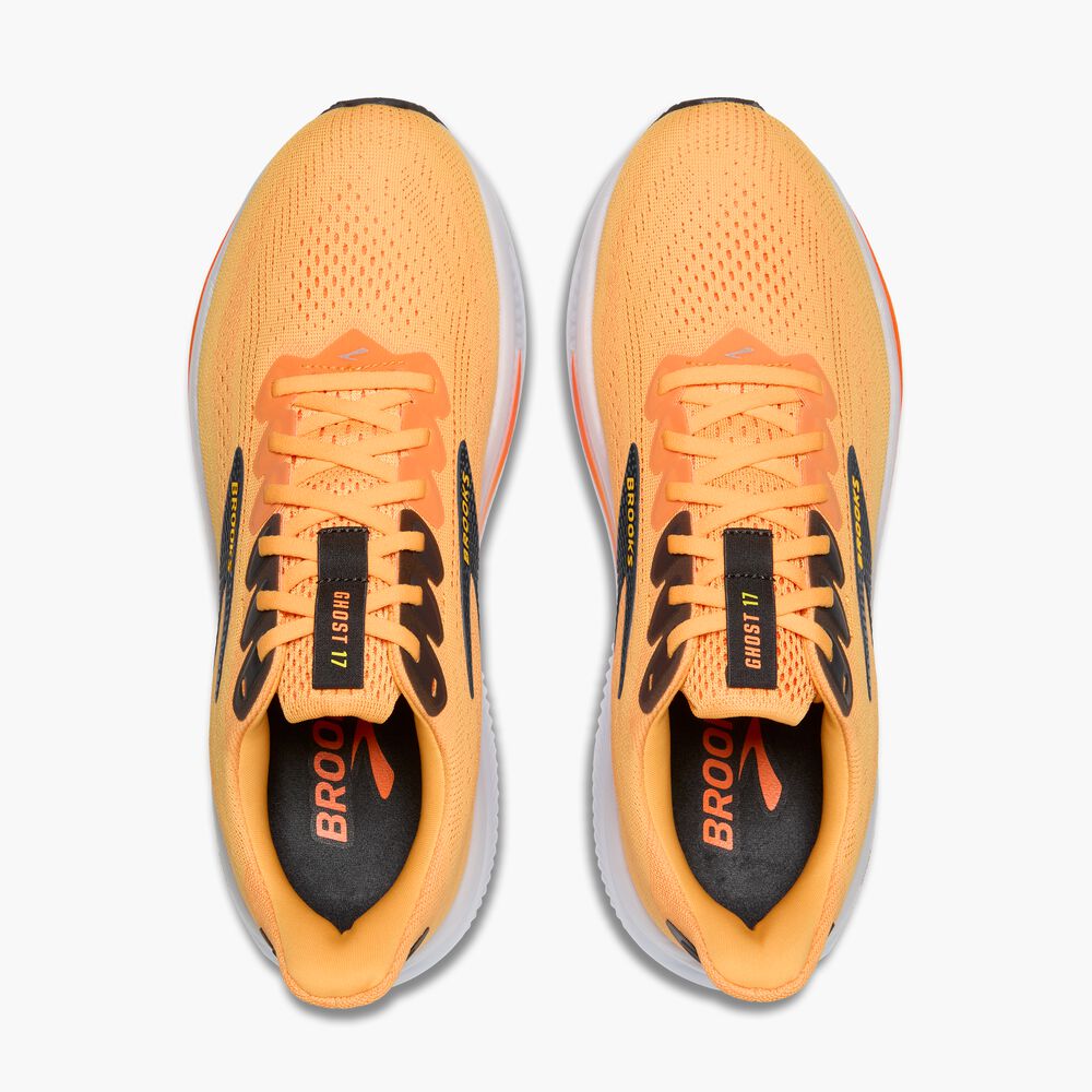 Brooks Ghost 17 - Leuchtendes Orange/Gelb/Ebenholz