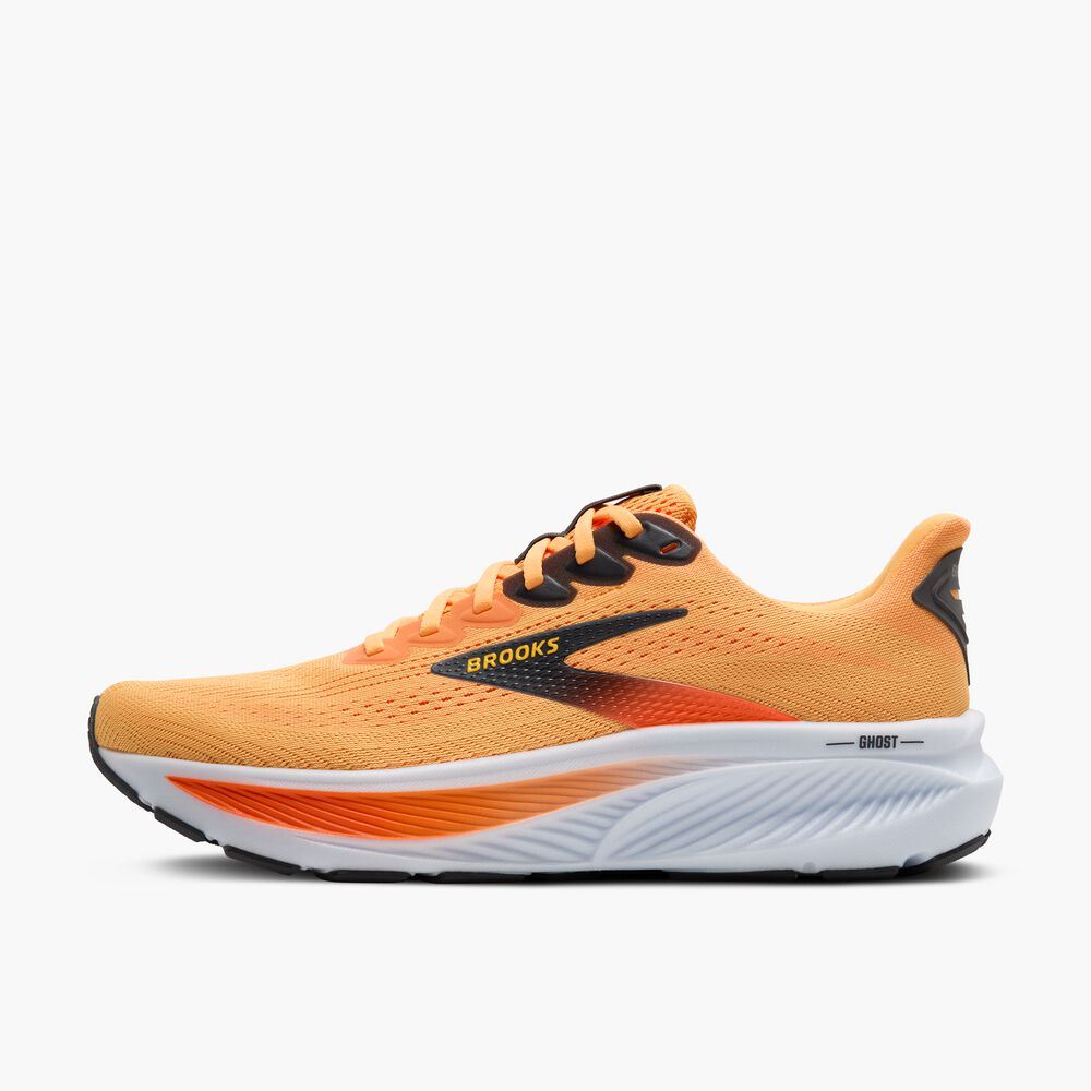 Brooks Ghost 17 - Leuchtendes Orange/Gelb/Ebenholz