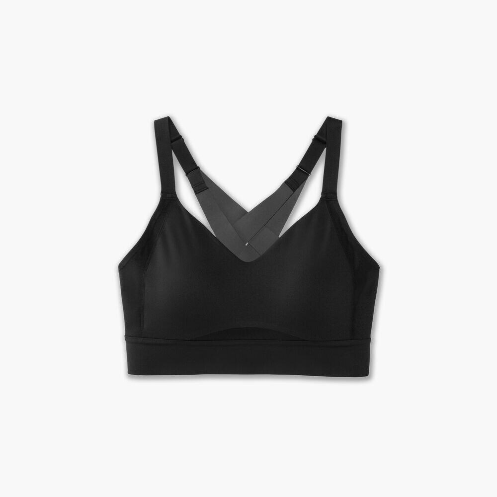 Brooks Interlace Sports Bra - Schwarz