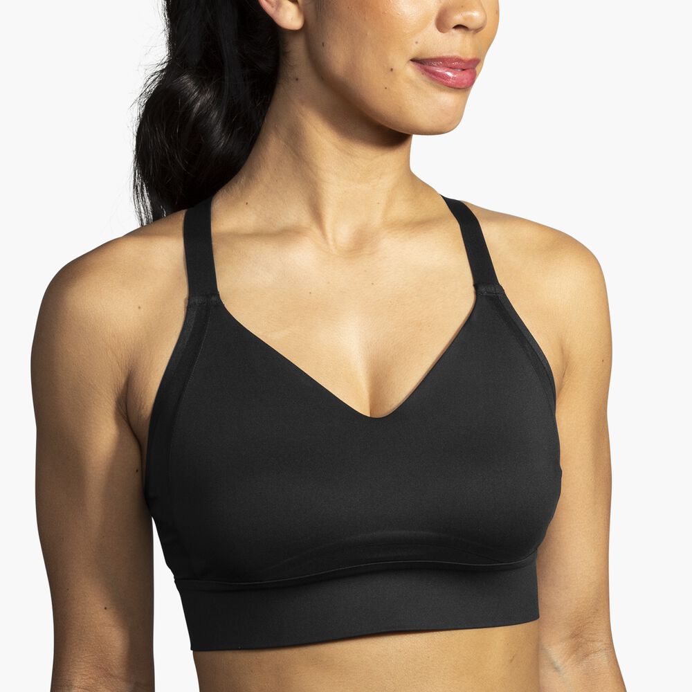 Brooks Interlace Sports Bra - Schwarz