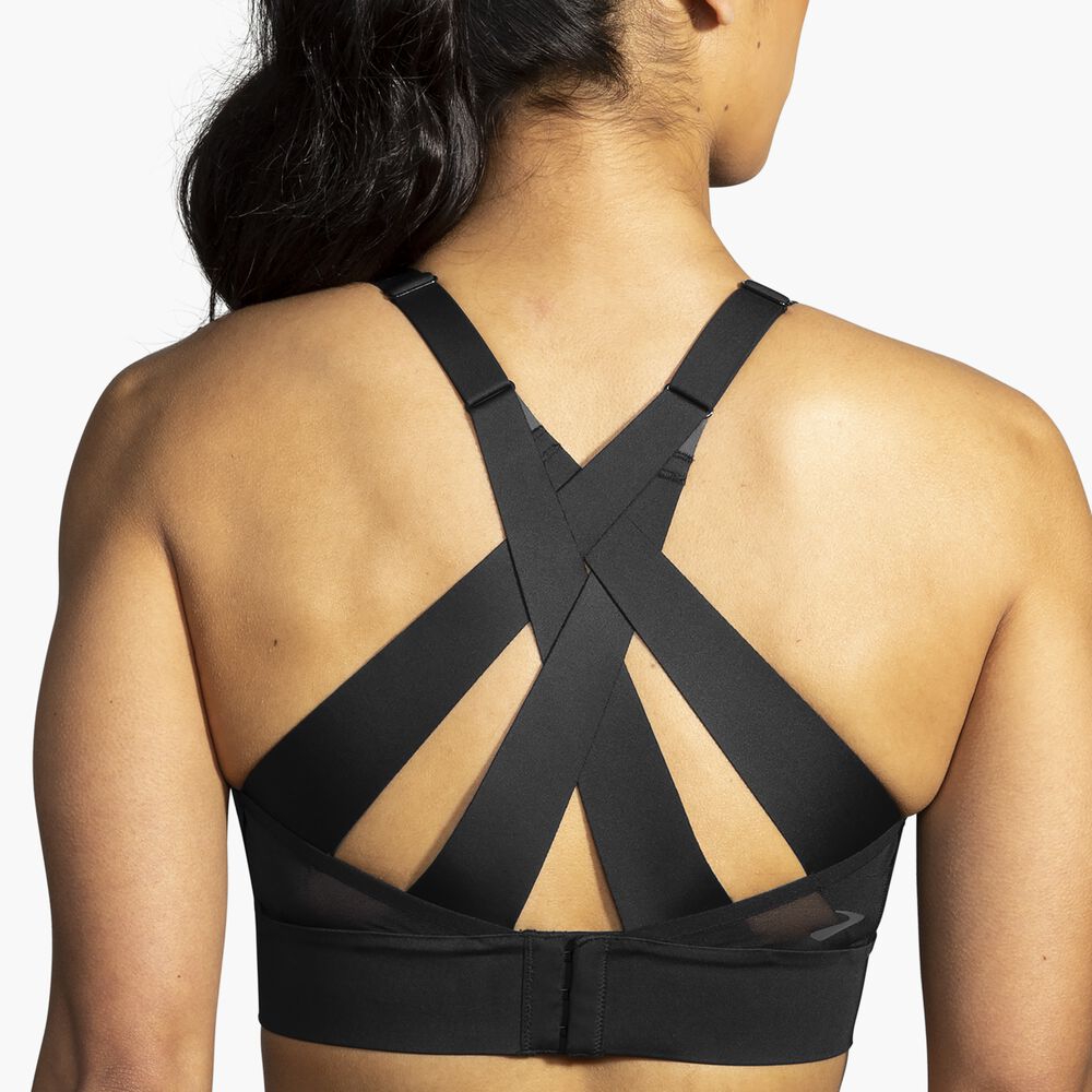 Brooks Interlace Sports Bra - Schwarz