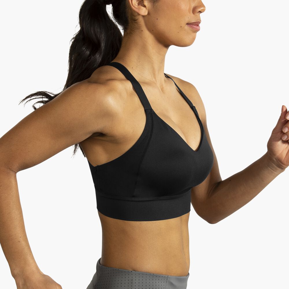 Brooks Interlace Sports Bra - Schwarz