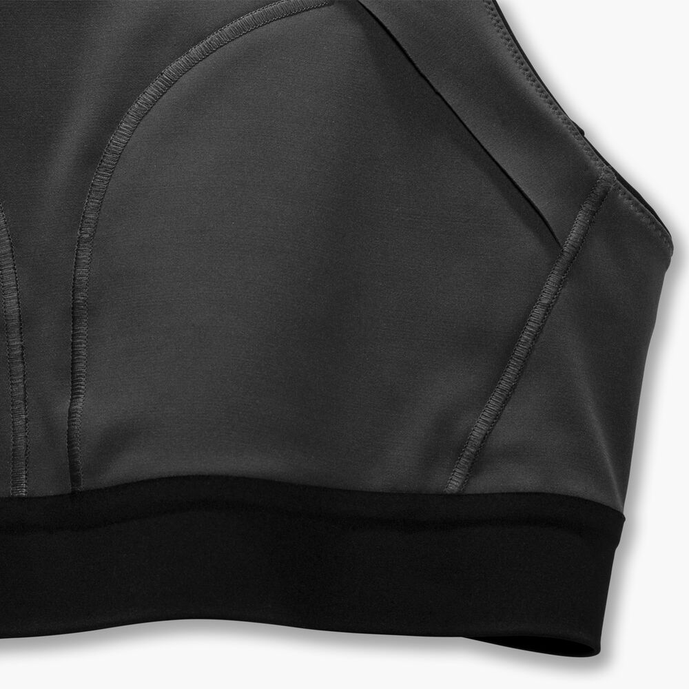 Brooks 3 Pocket Sports Bra - Schwarz