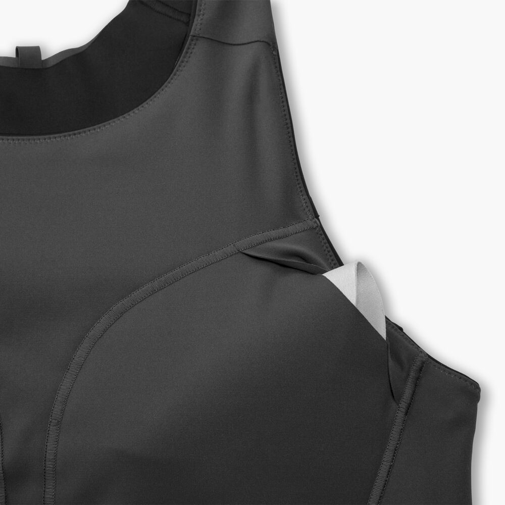 Brooks 3 Pocket Sports Bra - Schwarz