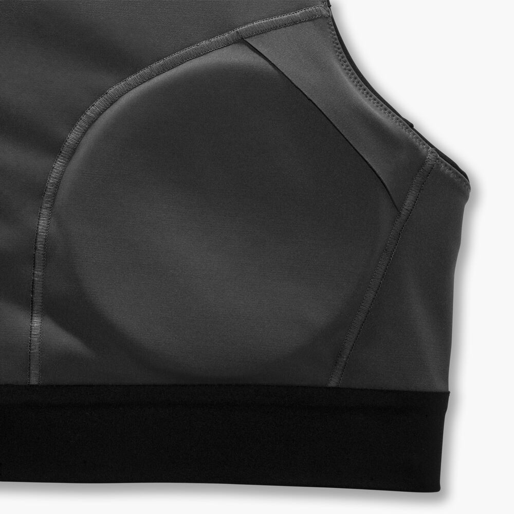 Brooks 3 Pocket Sports Bra - Schwarz