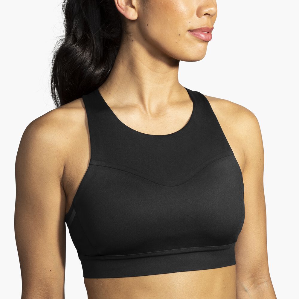 Brooks 3 Pocket Sports Bra - Schwarz