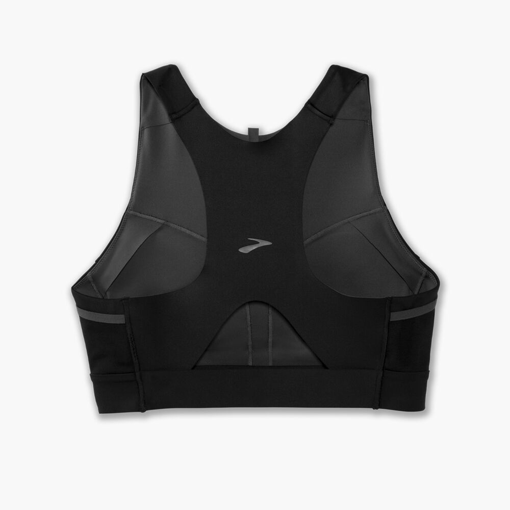 Brooks 3 Pocket Sports Bra - Schwarz