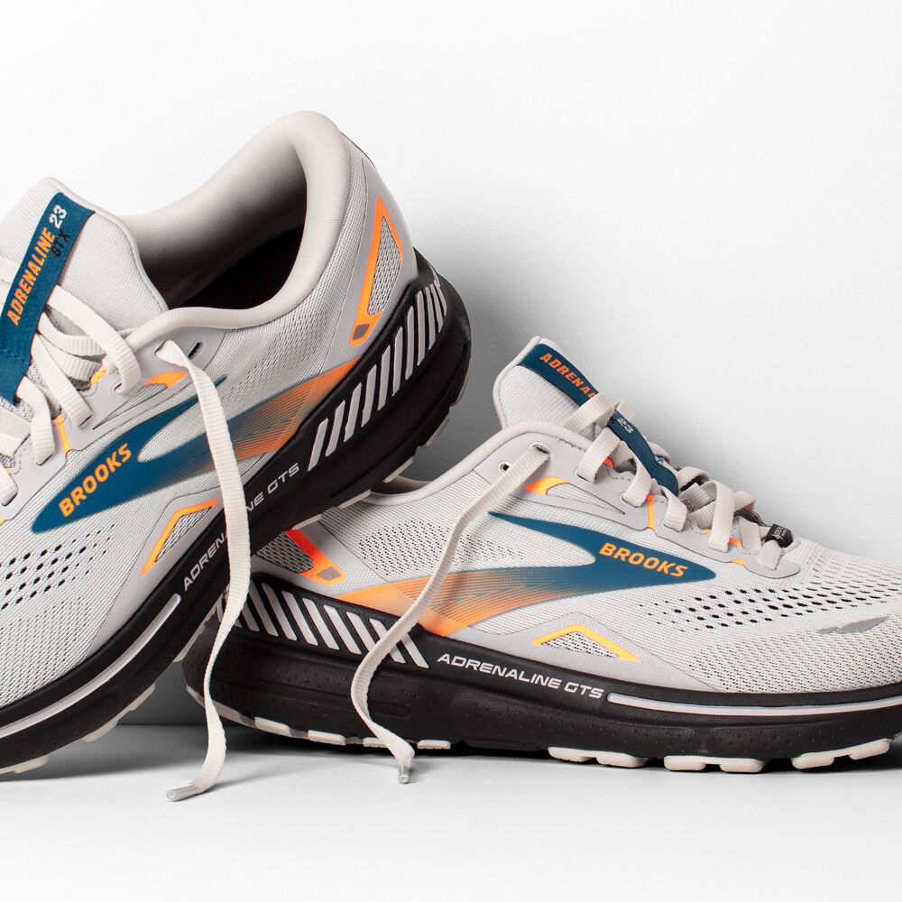Brooks Adrenaline GTS 23 GTX - Austernpilz/Orange/Blau