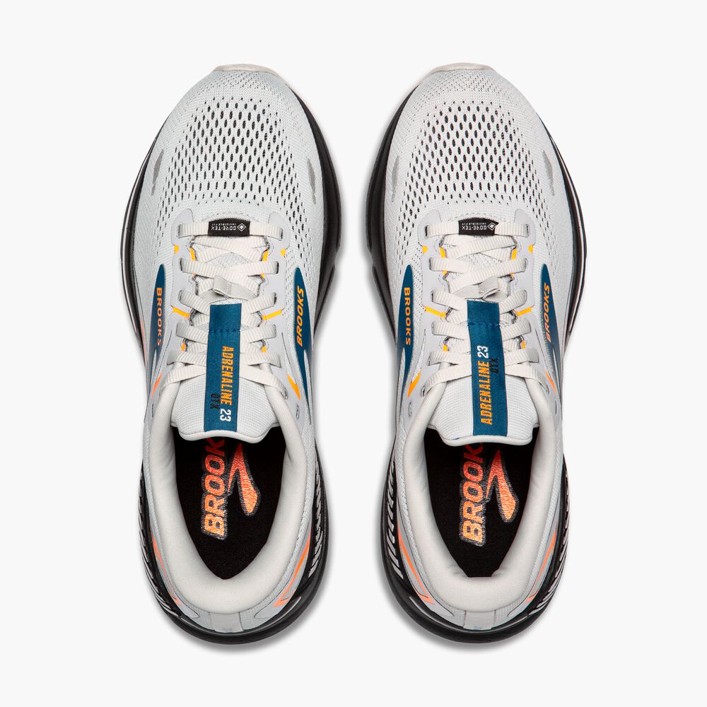 Brooks Adrenaline GTS 23 GTX - Austernpilz/Orange/Blau