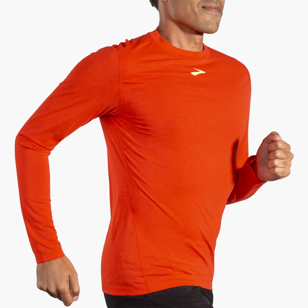 Brooks High Point Long Sleeve - Kirschtomate