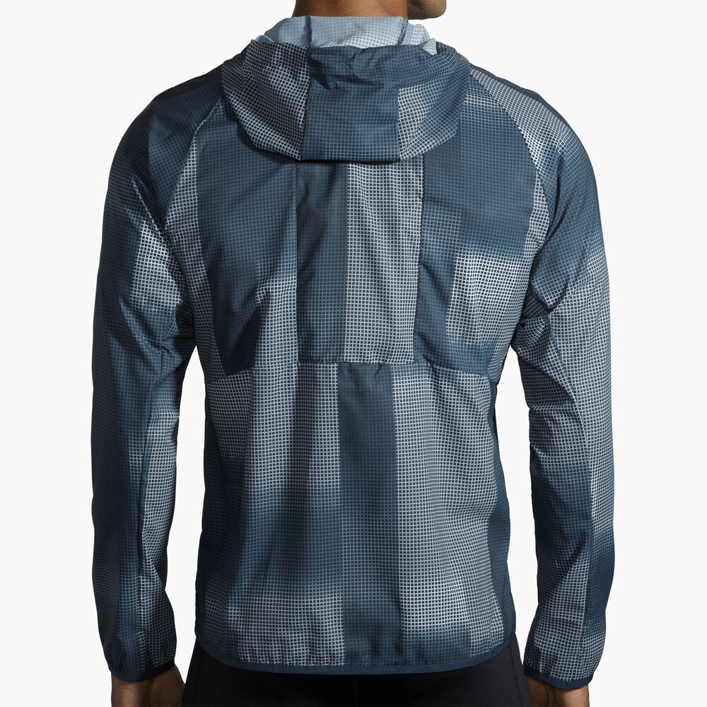 Brooks Canopy Jacket - Indigo Rush Altitude Print