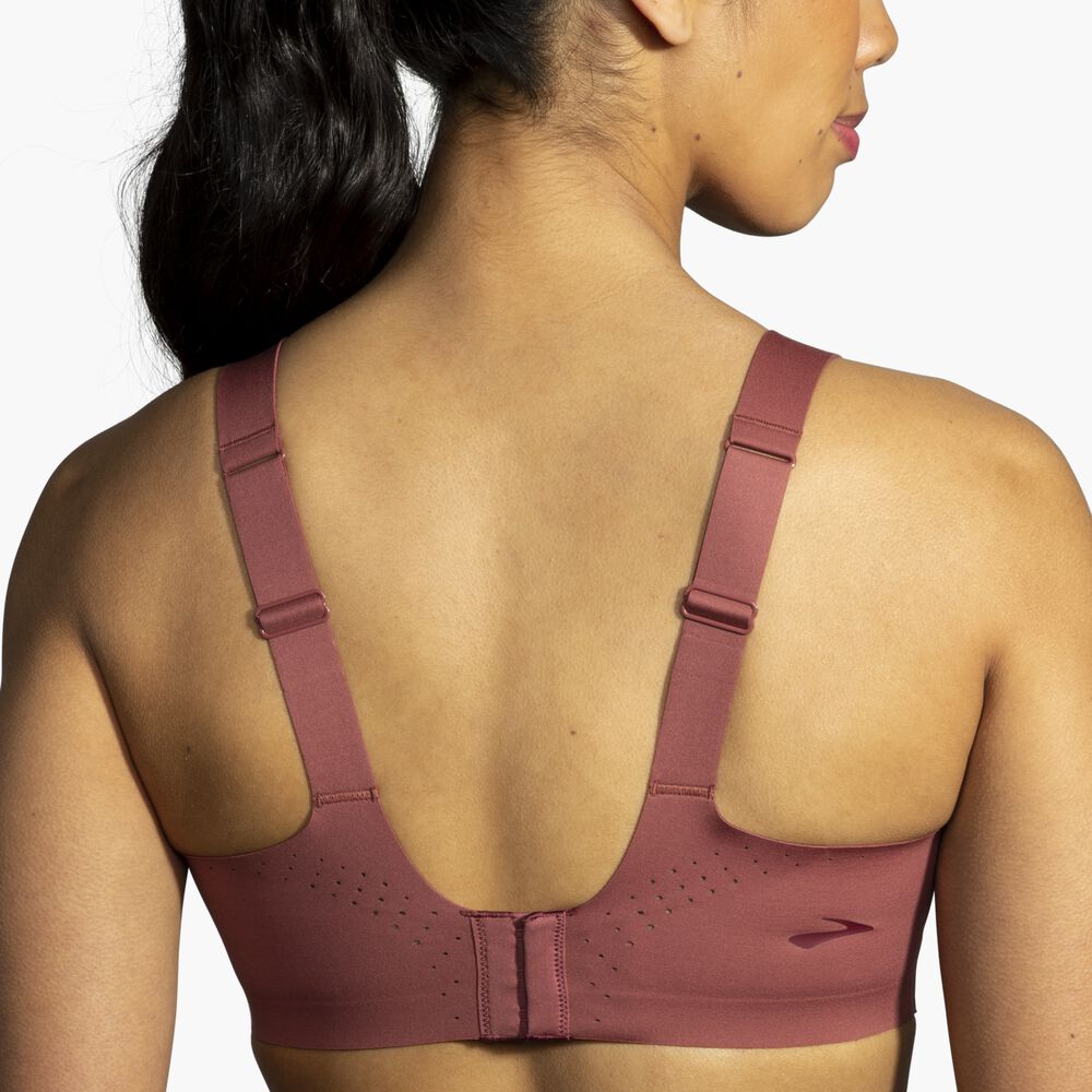 Brooks Dare Scoopback Run Bra - Terrakotta