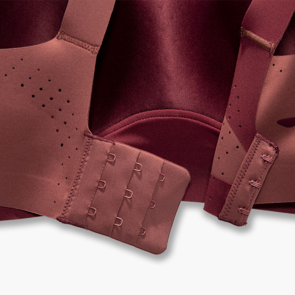 Brooks Dare Scoopback Run Bra - Terrakotta