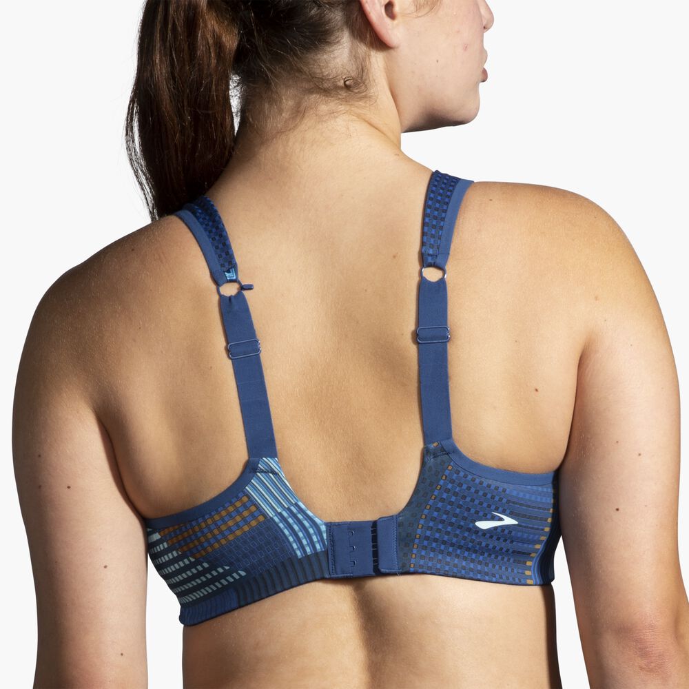 Brooks Convertible Sports Bra - Motion Print