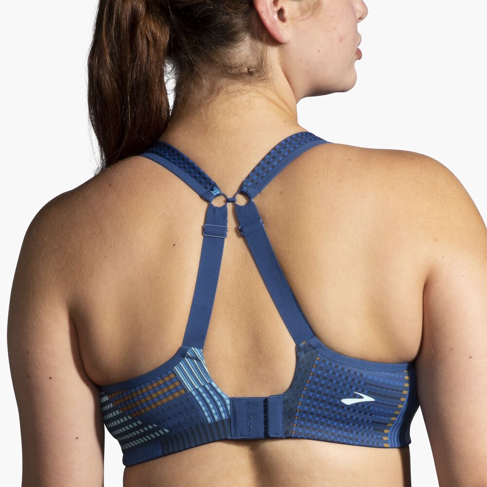 Brooks Convertible Sports Bra - Motion Print