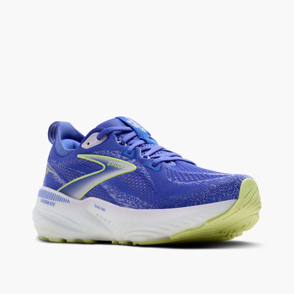 Brooks Glycerin GTS 22 - Amparo Blue/Hyper Iris/Gelb