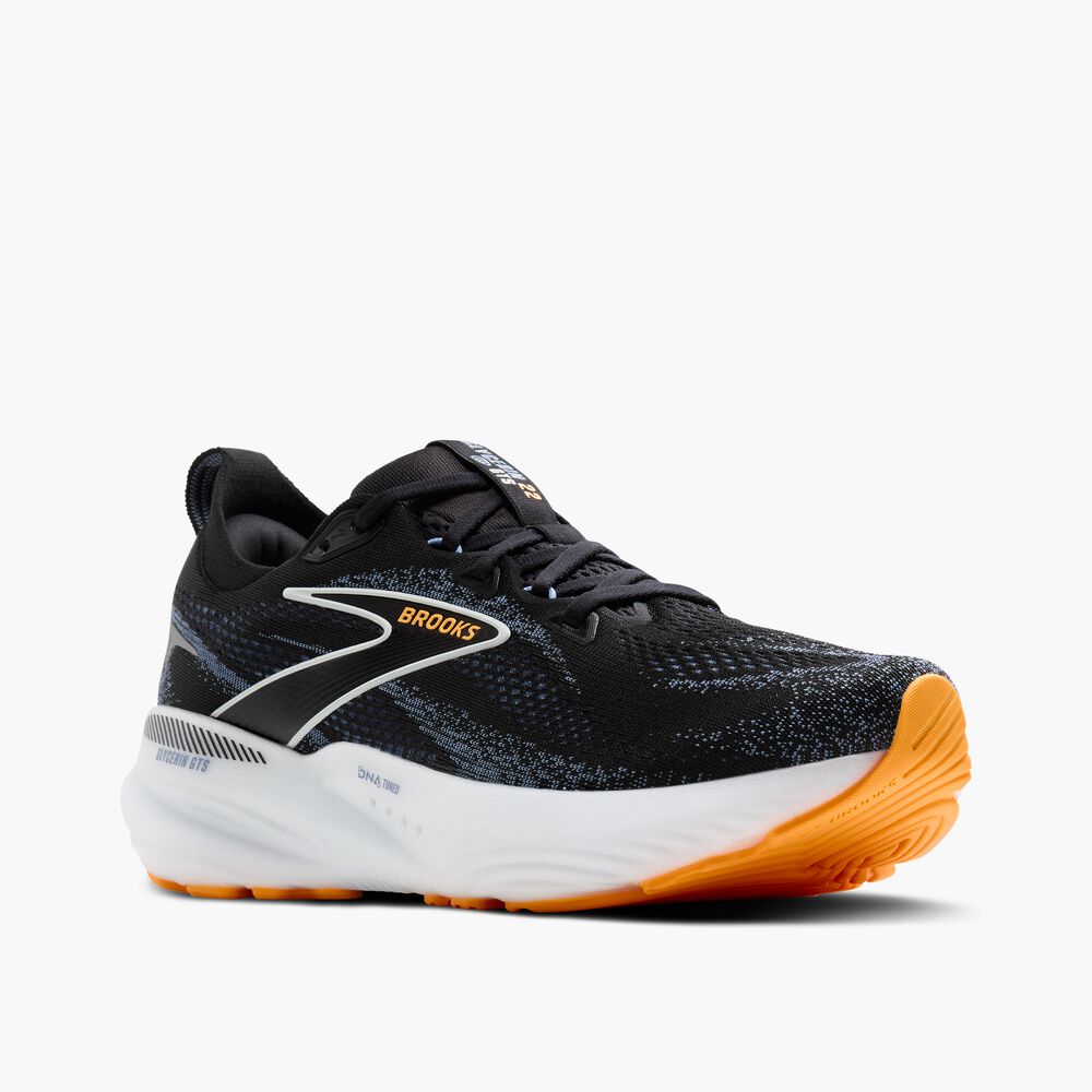 Brooks Glycerin GTS 22 - Schwarz/Country Blue/Orange Pop
