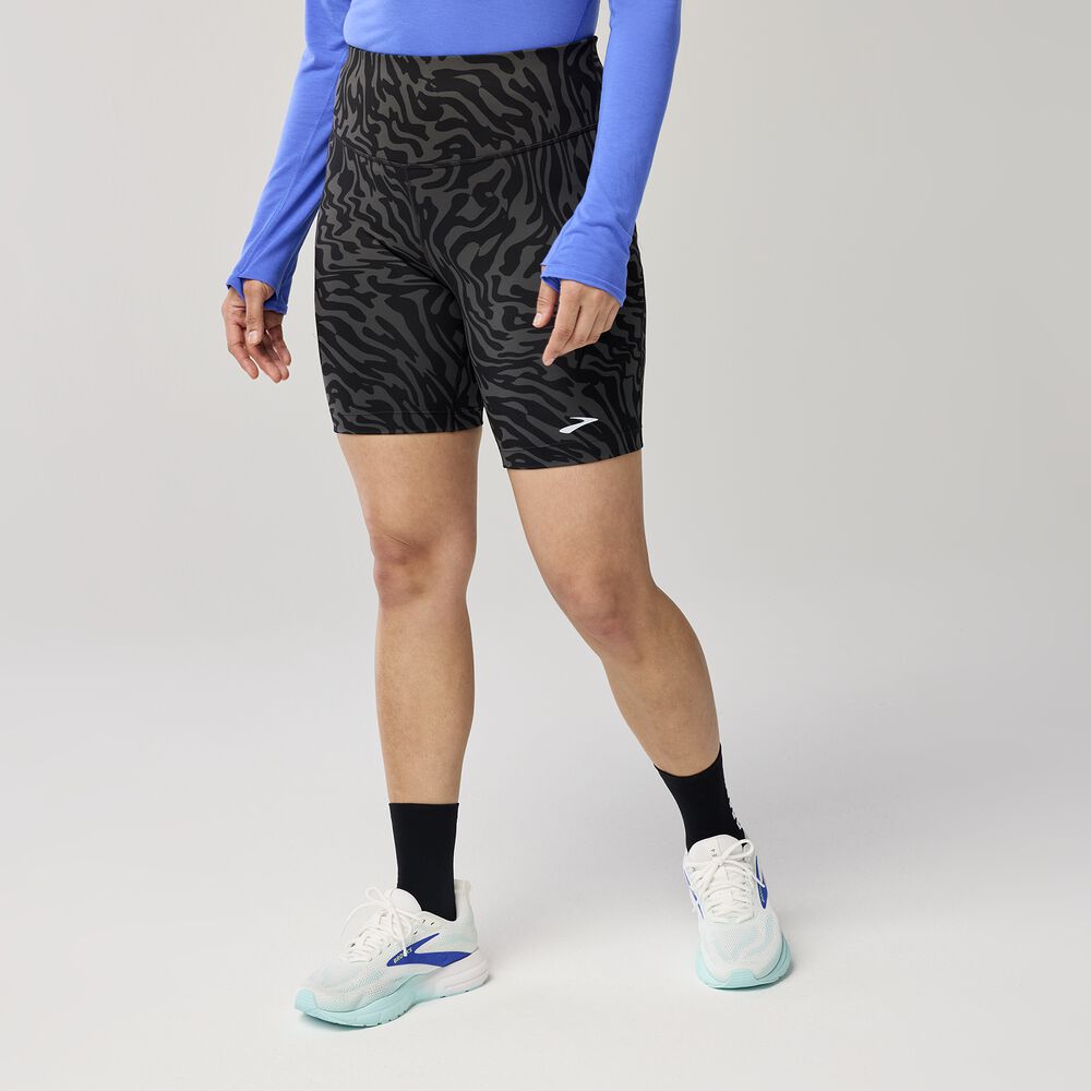 Brooks Spark 8" Short Tight - Obsidian Speedscape